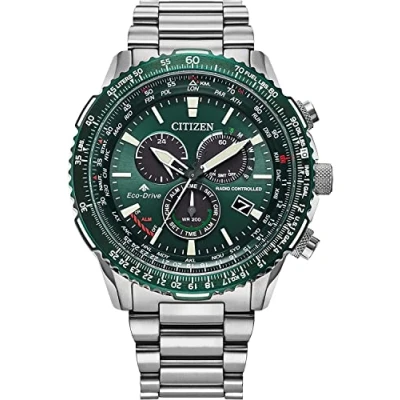 Abbildung von Citizen Funkchronograph CB5004 59W, Armbanduhr, Herrenuhr, Solar, Stoppfunktion, bis 20 bar wasserdicht