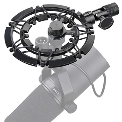 Abbildung von YOUSHARES Shure SM7B Mikrofonspinne, Shock Mount Reduziert Vibration und Verbessert die Aufnahme Qualität