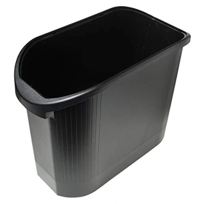 Abbildung von Exacompta 42714D Topline Öko Classic Papierkorb mit Griffe 26 Liter Fassungsvermögen ohne Einsätze und Deckel. Perfekt für Mülltrennung schwarz