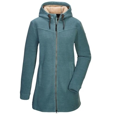 Abbildung von G.I.G.A. DX by killtec Fleecejacke &quot;GW 82 WMN FLC PRK&quot;, Fleeceparka mit Teddyfell, 2 Wege Reißverschluss, verstellbare Kapuze