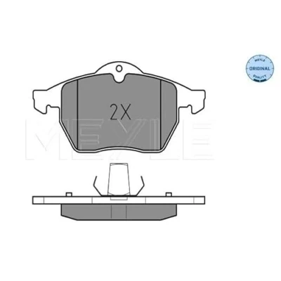 Abbildung von MEYLE 025 218 2919 Bremsbelagsatz ORIGINAL Quality Vorderachse für Verschleißwarnanzeiger vorbereitet mit Anti Quietsch Blech OPEL: Astra G CC