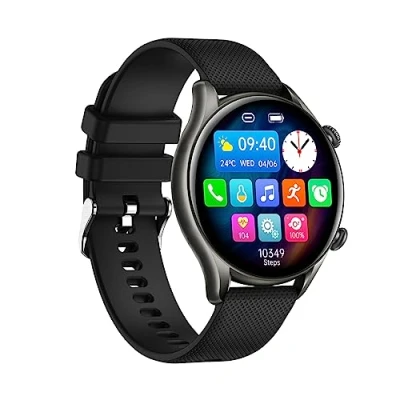 Abbildung von wasserdichte, elegant, sportliche, robuste Smartwatch myPhone Watch EL schwarz mit großem Akku bis zu 10 Tage