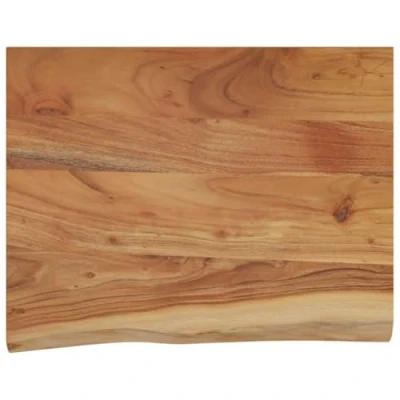 Abbildung von vidaXL Tischplatte Wandregal 50x40x3,8 cm Rechteckig Massivholz Baumkante (1 St)