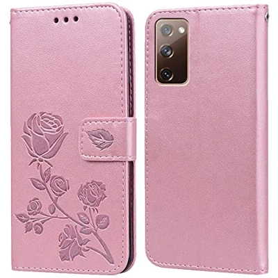 Abbildung von Hülle für Samsung Galaxy S20 FE Handyhülle,Klappbar Tasche Case,Standfunktion,Kartenfach,Silikon Bumper,Stoßfeste Schutzhülle Cover