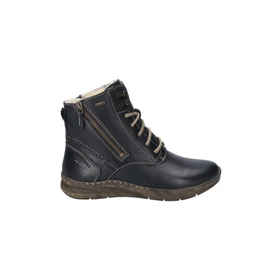Abbildung von Josef Seibel Damen Schnürstiefeletten Conny 55,Weite G (Normal),Wechselfußbett,wasserdicht,Winterstiefeletten,warm,schwarz,37 EU