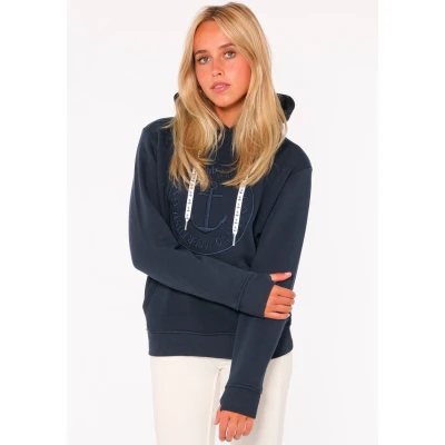 Abbildung von Zwillingsherz Hoodie Strand Meer Küste mit Kapuze und praktischer Fronttasche