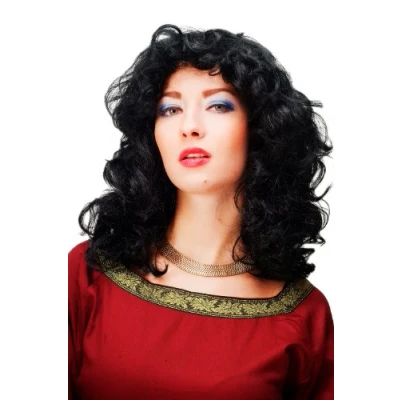 Abbildung von WIG ME UP 61842 P103 Karneval Fasching Perücke voluminös Schwarz leichte Locken wellig