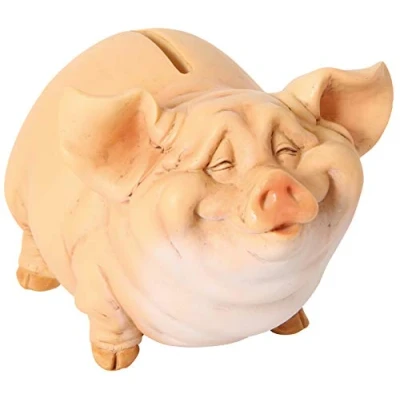 Abbildung von Udo Schmidt Bremen...das Original Spardose Charakterschwein, Sparschwein Wiederverschießbar