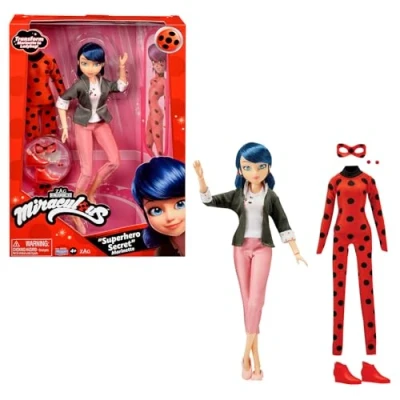 Abbildung von Bandai Merchandise Figur Miraculous Ladybug von Marinette Dupain Cheng, 2 Outfits Set, Outfit Set als und