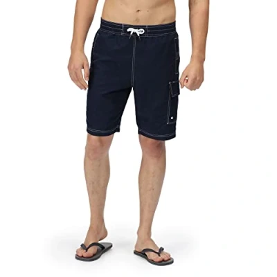Abbildung von Regatta Hotham Bd ShortI V Schnell trocknende, verstellbare Shorts für Herren. Mit recyceltem Polyester und Sicherheitstasche. Geeignet zum Schwimmen Aktivitäten am Pool.