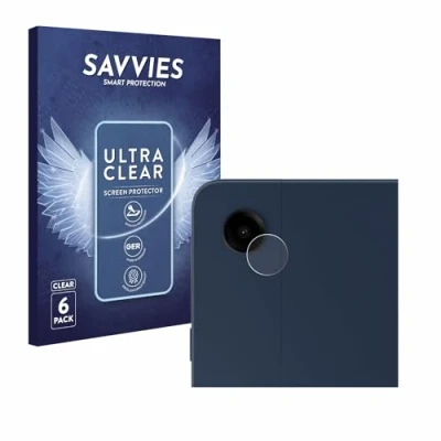 Abbildung von Savvies 6 Stück Schutzfolie für Samsung Galaxy Tab A9 Plus 5G (NUR Kameraschutz) Displayschutz Folie Ultra Transparent
