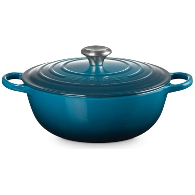 Abbildung von Le Creuset Bratpfanne Marmite Signature Deep Teal ø 26 cm / 4.1 Liter