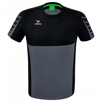 Abbildung von Erima SIX Wings Sport Tshirt, Herren, Größe: Small, Grauschwarz