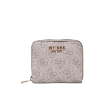 Abbildung von Guess Zamira Small ZIP Around Geldbörse Dark taupe, Damen, Größe: One Size, taupe