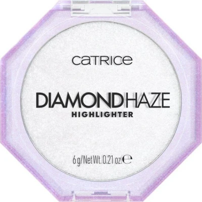 Abbildung von Catrice Diamond Haze Highlighter, Nr. 010, glänzend, strahlend, schimmernd, glitzernd, vegan, ölfrei, ohne Parfüm, Alkohol, 3er Pack (3x6g)
