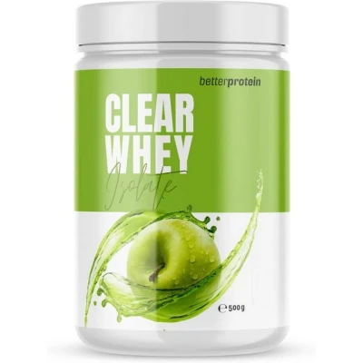 Abbildung von Clear Whey Isolate Green Apple Produziert in Deutschland aus regionaler Milch Molkenproteinisolat zum Muskelaufbau und Abnehmen betterprotein ® Dose