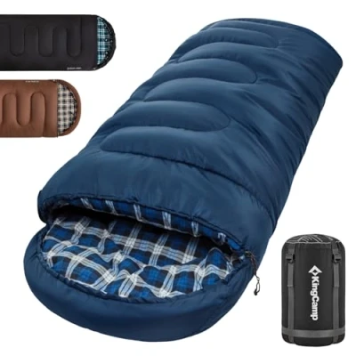 Abbildung von KingCamp Unisex Adult Deckenschlafsack Camp, 300G NavyL, L