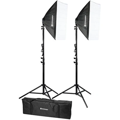 Abbildung von BRESSER Tageslichtlampe BR 2245 Tageslicht Set 1800W mit Softboxen