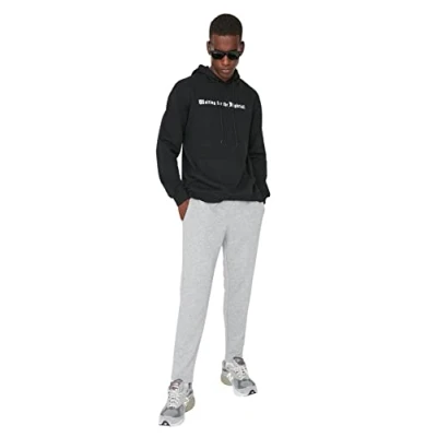 Abbildung von Trendyol Men&#039;s Basic Normal Waist Regular Sweatpants, Gray, XXL