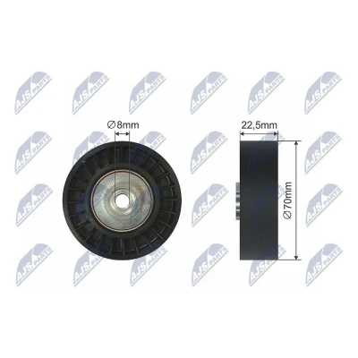 Abbildung von NTY RNK BM 003 Umlenkrolle BMW: 3 Limousine, Touring, 5 LAND ROVER: Range Rover 3, Freelander I SUV, 75