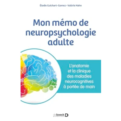 Abbildung von Mon mémo de neuropsychologie adulte: L&#039;anatomie et la clinique des maladies neurocognitives à portée main