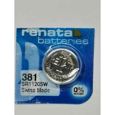 Abbildung von Renata Knopfzelle, Uhrbatterie, Silberoxid, 0 % Quecksilber, alle Größen, 1 Stück