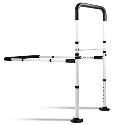 Abbildung von LandTale Bed Assist Rails Verstellbar, Sicherheitsbettgriff mit Bein, Fallschutz, Handschutz, Haltegriff, Bettgitter für ältere Menschen, Erwachsene, Senioren, Behinderte, Fit King, Queen, Full, Twin