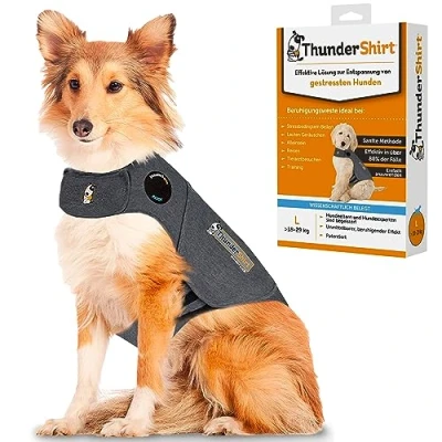 Abbildung von Petlife Thundershirt Hundemantel, Größe L, grau