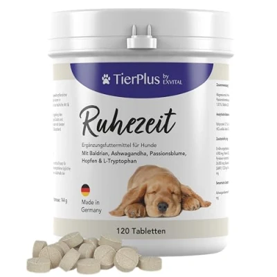 Abbildung von EXVital® TierPlus Ruhezeit Tabletten für Hunde mit Baldrian 144 g