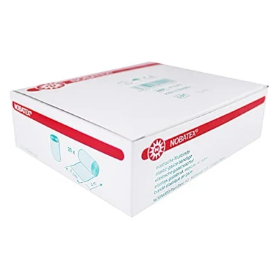 Abbildung von Nobatex Mullbinden Elastisch 4 cmx4 m 20 St