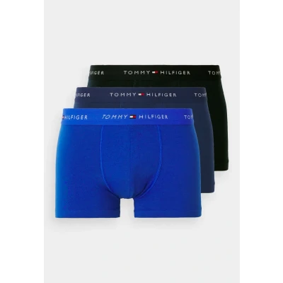 Abbildung von Tommy Hilfiger Herren 3er Pack Boxershorts Trunks mit Stretch, Mehrfarbig (Nob Blu/PRP NVY/Blk), L
