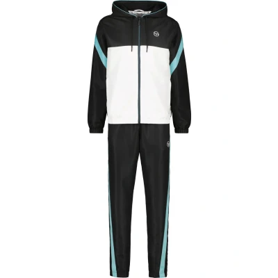 Abbildung von Sergio Tacchini Diagonalley SET Trainingsanzug, Herren, Größe: Large, Black white