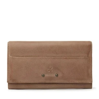 Abbildung von dR Amsterdam Damenbrieftasche Luxus Lederbrieftasche mit RFID Schutz stilvoll und sicher für alle Ihre Zahlungsbedürfnisse 93159 Burro