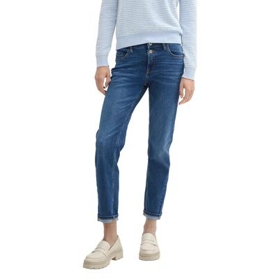 Abbildung von TOM Tailor Jeans Slim Fit, Damen, Größe: 27x32, Mid stone wash denim