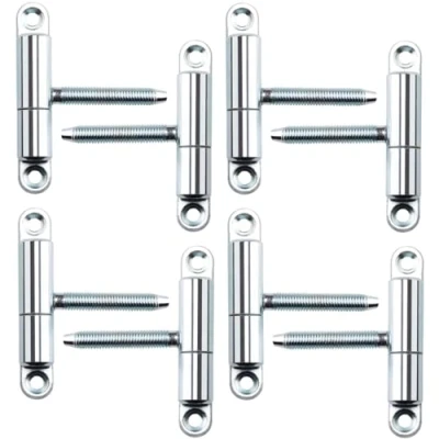 Abbildung von SOTECH 8 Stück Türbänder Einbohrband 15 x 83 mm mit Zapfen M8 47 Renovierband Anschraubband Scharnier für Innentüren zum Anschrauben/Einbohren (Stahl verzinkt)