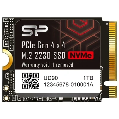 Abbildung von Silicon Power SU01KGBP44UD9007MM 1 TB UD90 2230 NVMe 4.0 Gen4 PCIe M.2 SSD R/W bis zu 5.000/3.200 MB/s Solid State Drive kompatibel mit Steam Deck