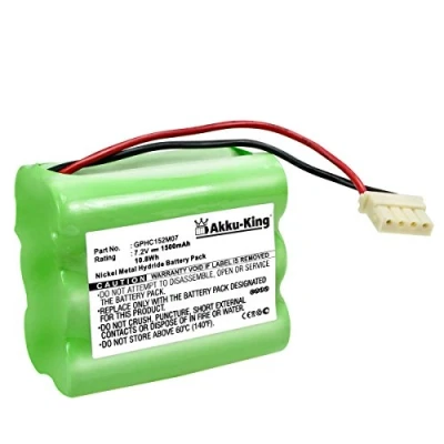 Abbildung von Akku kompatibel mit Dirt Devil Evo M678, Mint Automatic Floor Cleaner, 4000, 4200, 4205, Plus 5000 ersetzt GPHC152M07 NI MH 1500mAh