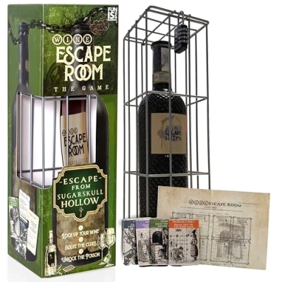 Abbildung von Boxer Gifts Sugarskull Hollow Wine Room Flucht zum Freischalten Puzzle Spiel Geschenk für Freunde