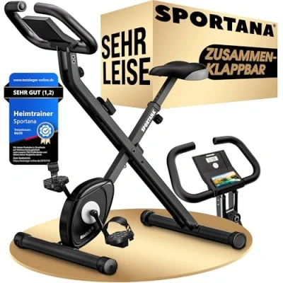 Abbildung von Sportana Heimtrainer Fitnessbike, Eagle 2 klappbar 10 Stufen 7 Sitzhöhen LCD Display