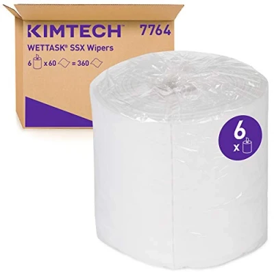 Abbildung von Kimtech Wettask SXX Wischtücher 7764 6 Nachfüllungen mit je 60 Tüchern, weiß