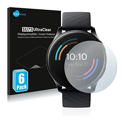 Abbildung von Savvies 6 Stück Schutzfolie für OnePlus Watch Displayschutz Folie Ultra Transparent