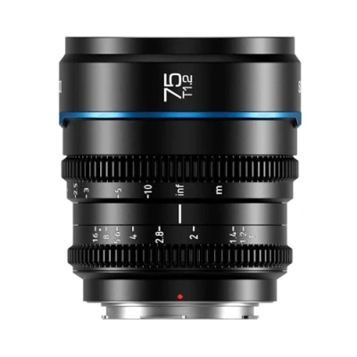 Abbildung von SIRUI Night Walker 75 mm T1.2 S35 Teleobjektiv Cine Objektiv, große Blende, manueller Fokusobjektiv, MS75E B, E Mount, Schwarz