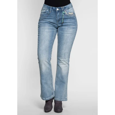 Abbildung von Sheego Jeans Bootcut, Damen, Größe: 56, Light blue denim