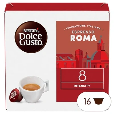 Abbildung von NESCAFÉ DOLCE GUSTO Inspirazione Italiana Espresso Roma Kaffeekapseln 1er Pack (1 x 16 Portionen)