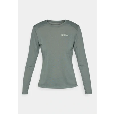 Abbildung von Jack Wolfskin Damen Vonnan Ls W T Shirt, Slate Green, L EU