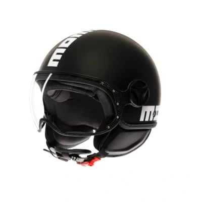 Abbildung von MOMO Design Unisex Erwachsene Fgtr Classic Momodesign E2206 Jethelm, Mono MATT Black/White, XS