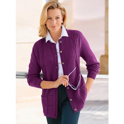 Abbildung von Classic Basics Ajourstrickjacke