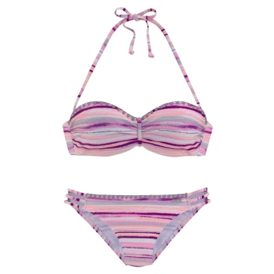 Abbildung von Venice Beach BÜGEL Bikini lachsbedruckt, Damen, Größe: 34xE, Lachs bedruckt