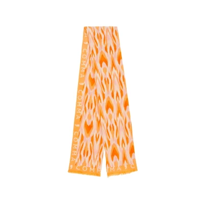 Abbildung von comma Fliessender QUALITÄT Schal, Damen, Größe: One Size, Orange