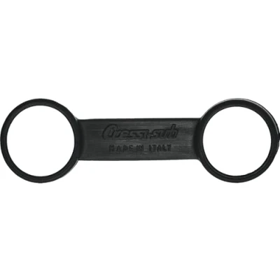 Abbildung von Cressi Erwachsene Snorkel Keeper Gringo Shwarz Schnorchel, Schwarz, M